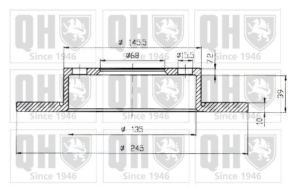 QUINTON HAZELL Тормозной диск BDC3932